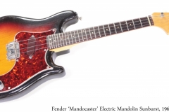 Fender 'Mandocaster' Electric Mandolin Sunburst, 1962 Full Front View