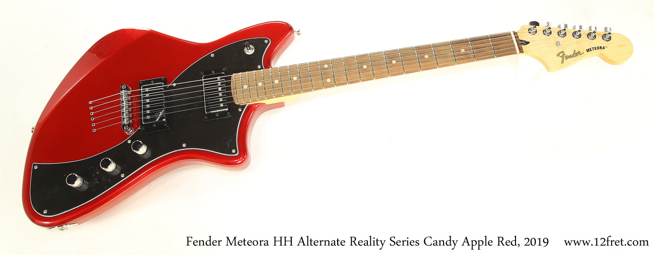 Fender Meteora HH Alternate Reality Series Candy Apple Red, 2019 Full Front View