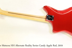 Fender Meteora HH Alternate Reality Series Candy Apple Red, 2019 Full Rear View