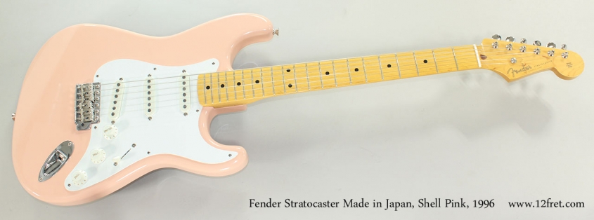 Fender Stratocaster Made in Japan, Shell Pink, 1996 Full Front View