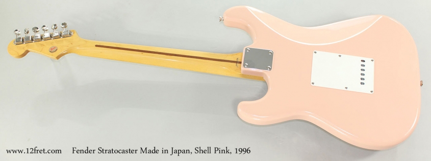 Fender Stratocaster Made in Japan, Shell Pink, 1996 Full Rear View