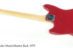 Fender MusicMaster Red, 1975 Full Rear View