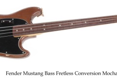 Fender Mustang Bass Fretless Conversion Mocha, 1975 Full Front View