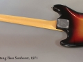 Fender Mustang Bass Sunburst, 1971 Full Rear View
