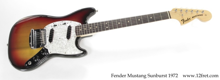 Fender Mustang Sunburst 1972 Full Front View