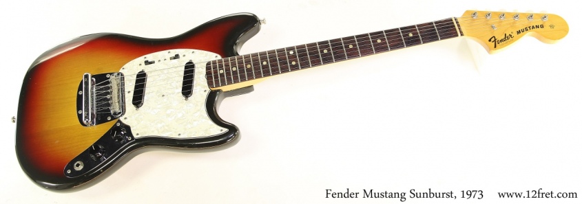 Fender Mustang Sunburst, 1973 Full Front View