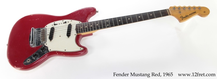 Fender Mustang Red, 1965 Full Front View