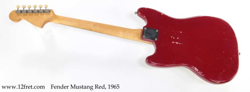 Fender Mustang Red, 1965 Full Rear View