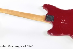 Fender Mustang Red, 1965 Full Rear View