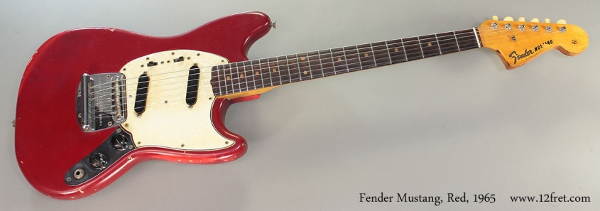 Fender Mustang, Red, 1965 Full Front View