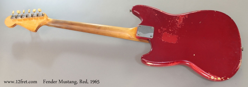 Fender Mustang, Red, 1965 Full Rear View