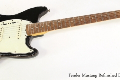 Fender Mustang Refinished Black, 1965   Full Front View