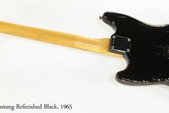 Fender Mustang Refinished Black, 1965   Full Rear View
