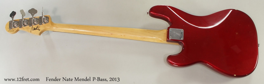Fender Nate Mendel P-Bass, 2013 Full Rear View
