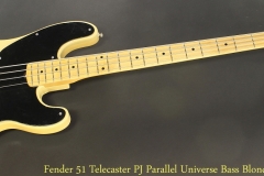 Fender 51 Telecaster PJ Parallel Universe Bass Blonde, 2018 Full Front View
