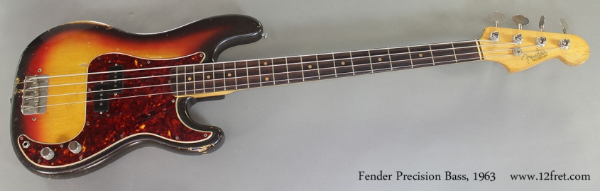 Fender Precision Bass 1963 full front view