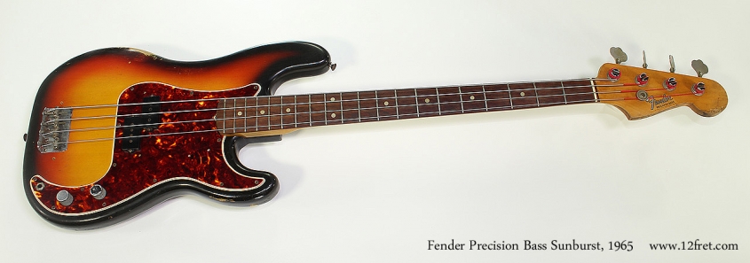 Fender Precision Bass Sunburst, 1965 Full Front View