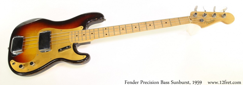 Fender Precision Bass Sunburst, 1959 Full Front View