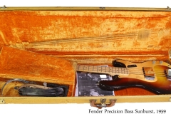 Fender Precision Bass Sunburst, 1959 Case Open View