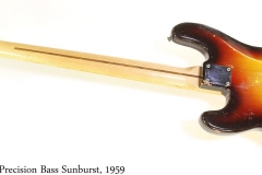 Fender Precision Bass Sunburst, 1959 Full Rear View
