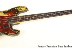 Fender Precision Bass Sunburst, 1964 Full Front View