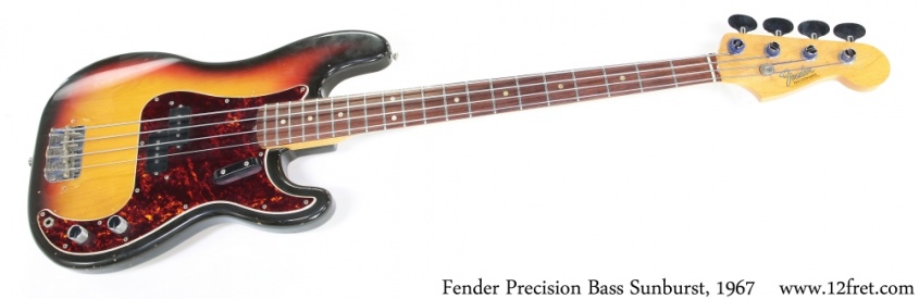 Fender Precision Bass Sunburst, 1967 Full Front View