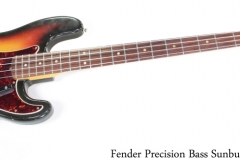 Fender Precision Bass Sunburst, 1967 Full Front View