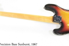 Fender Precision Bass Sunburst, 1967 Full Rear View