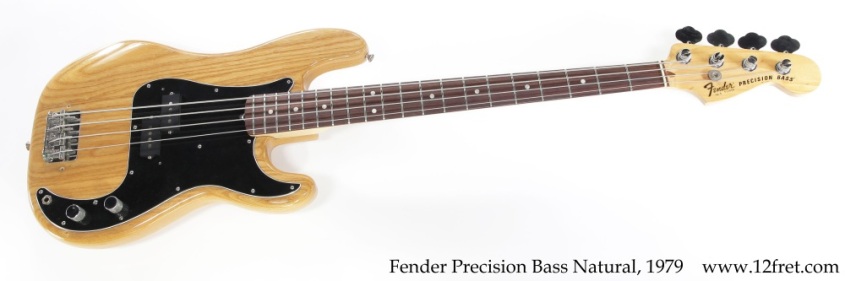 Fender Precision Bass Natural, 1979 Full Front View