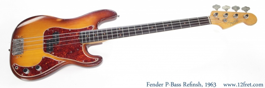 Fender P-Bass Refinsh, 1963 Full Front View