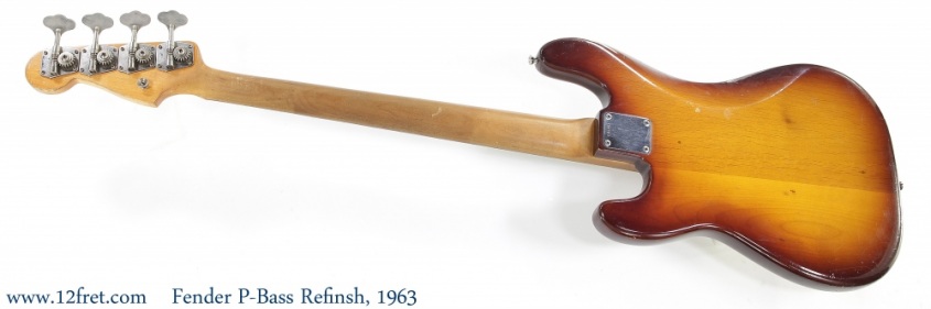 Fender P-Bass Refinsh, 1963 Full Rear View