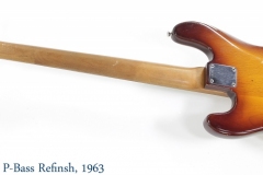Fender P-Bass Refinsh, 1963 Full Rear View