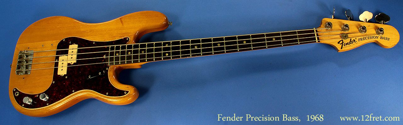 Fender Precision Bass, refinished, 1968 | www.12fret.com