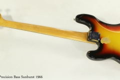 Fender Precision Bass Sunburst 1966  Full Rear View