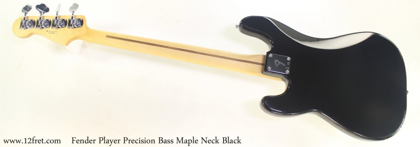 Fender Player Precision Bass Maple Neck Black Full Rear View