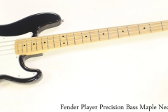 Fender Player Precision Bass Maple Neck Black Full Front View