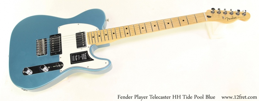 Fender Player Telecaster HH Tide Pool Blue Full Front View
