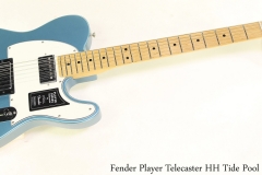 Fender Player Telecaster HH Tide Pool Blue Full Front View