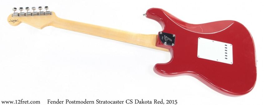 Fender Postmodern Stratocaster CS Dakota Red, 2015 Full Rear View