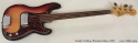 1970 Fender Fretless Precision Bass full front view