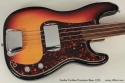 1970 Fender Fretless Precision Bass top