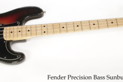 Fender Precision Bass Sunburst, 1974 Full Front View