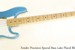 Fender Precision Special Bass Lake Placid Blue, 1980 Full Front View