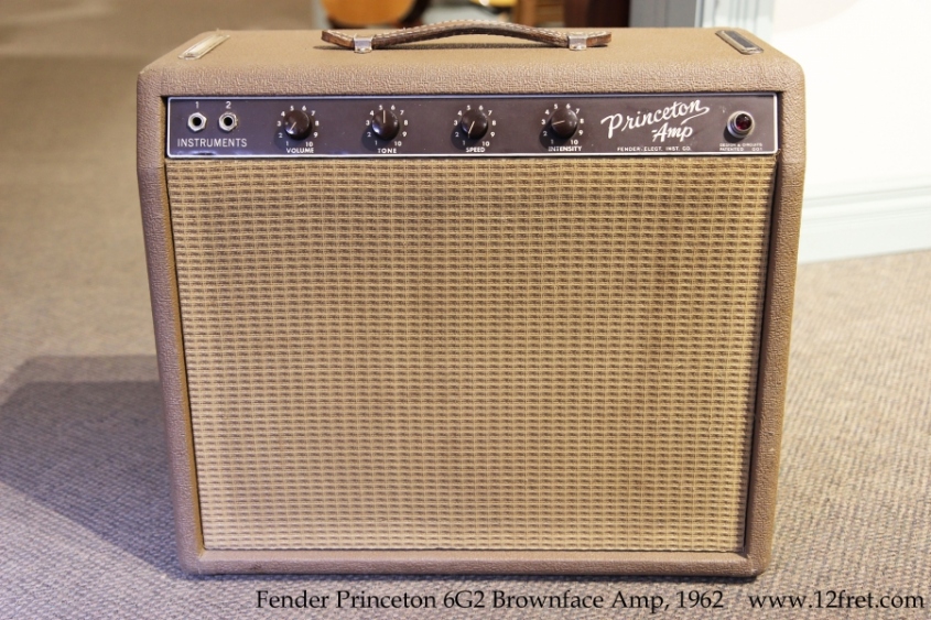 Fender Princeton 6G2 Brownface Amp, 1962 Full Front View