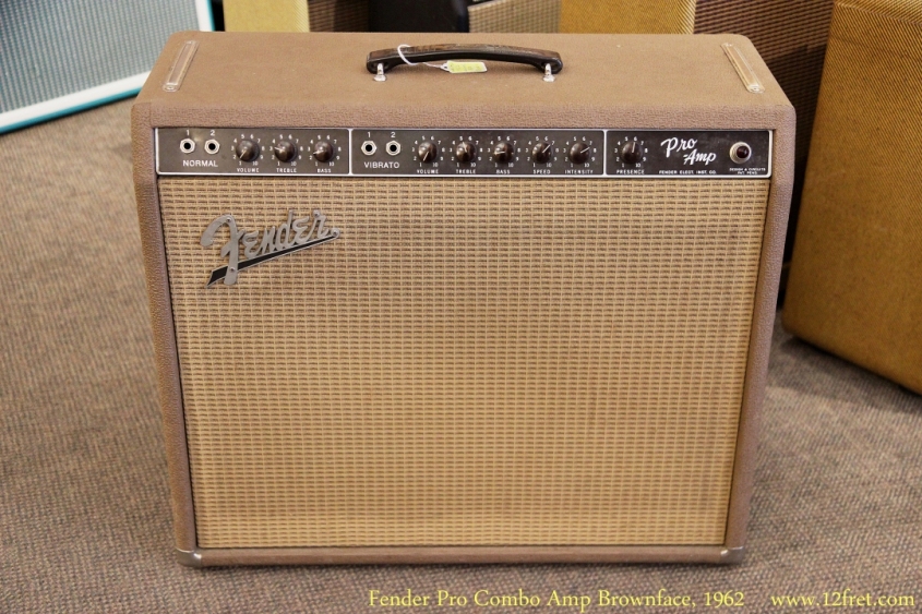 Fender Pro Combo Amp Brownface, 1962 Full Front View