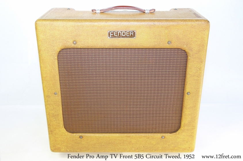 Fender Pro Amp TV Front 5B5 Circuit Tweed, 1952 Full Front View