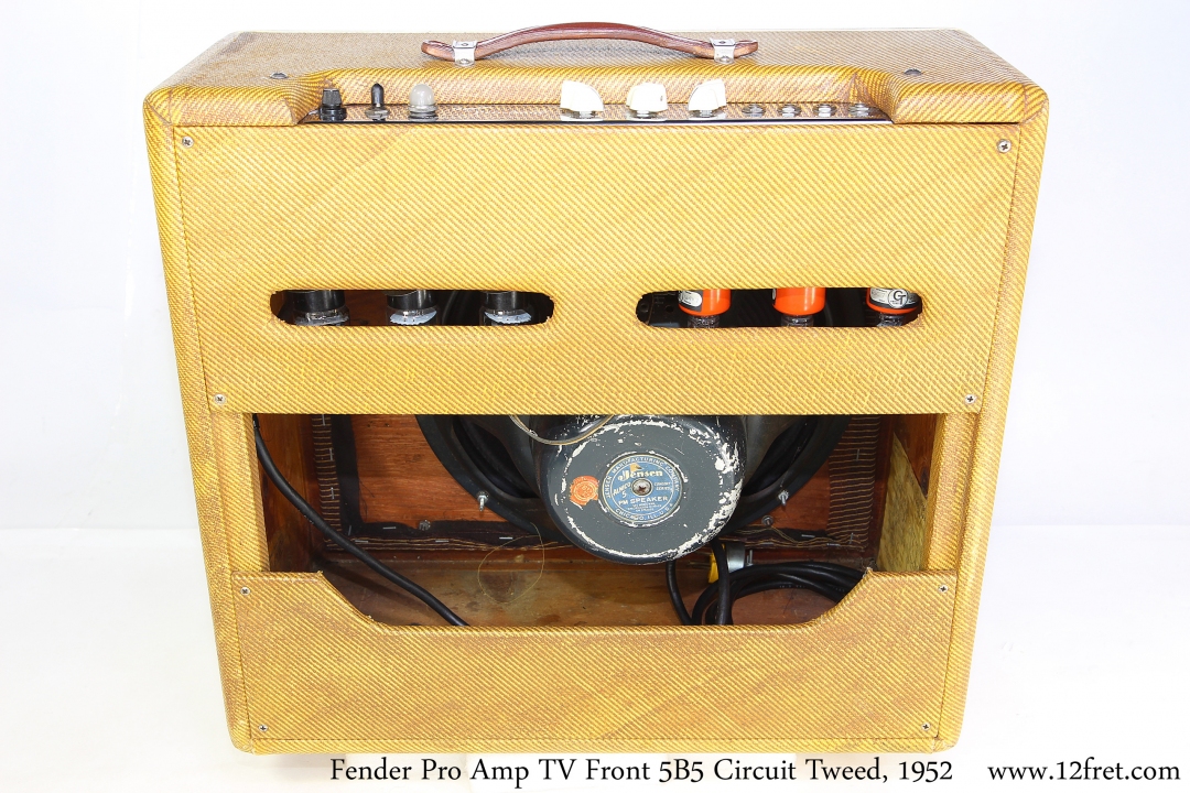 Fender Pro Amp TV Front 5B5 Circuit Tweed, 1952 | www.12fret.com
