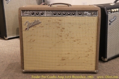 Fender Pro Combo Amp 1x15 Brownface, 1963 Full Front View