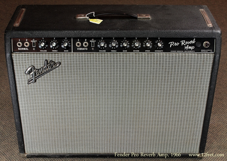 Fender Pro Reverb Blackface 1966 Amp front view