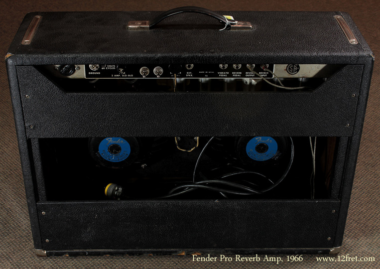 Fender Pro Reverb Blackface 1966 Amp rear view
